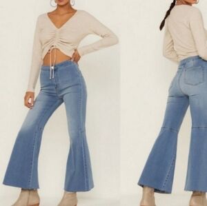Free people, we the free, cropped bellbotom jeans.  NWOT